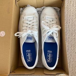 Keds Triple Kick Platform Leather Sneakers White